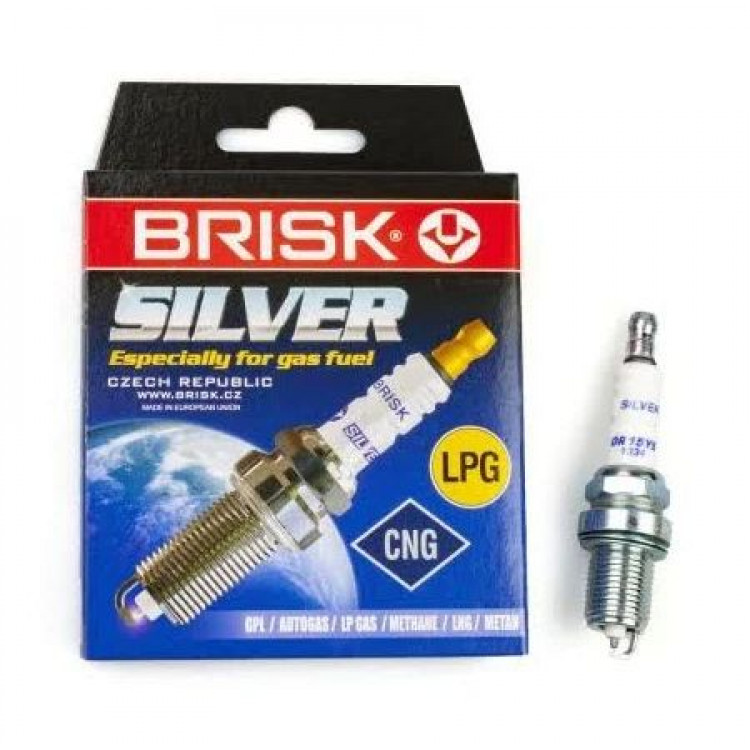 BRISK Свічки SILVER DR15YS довгі (Газ, ключ на 16) (1уп-4шт)