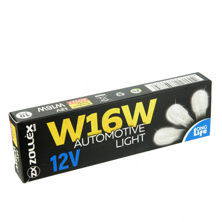 ZOLLEX  Лампа  W16W 12V без цоколя (10шт)