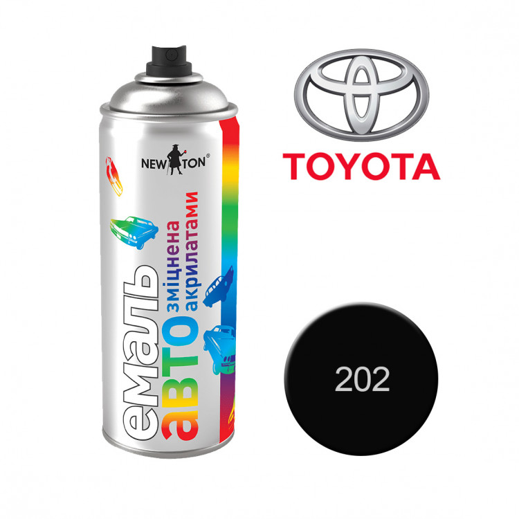 NEW TON Емаль авто 202 TOYOTA чорна 400 мл