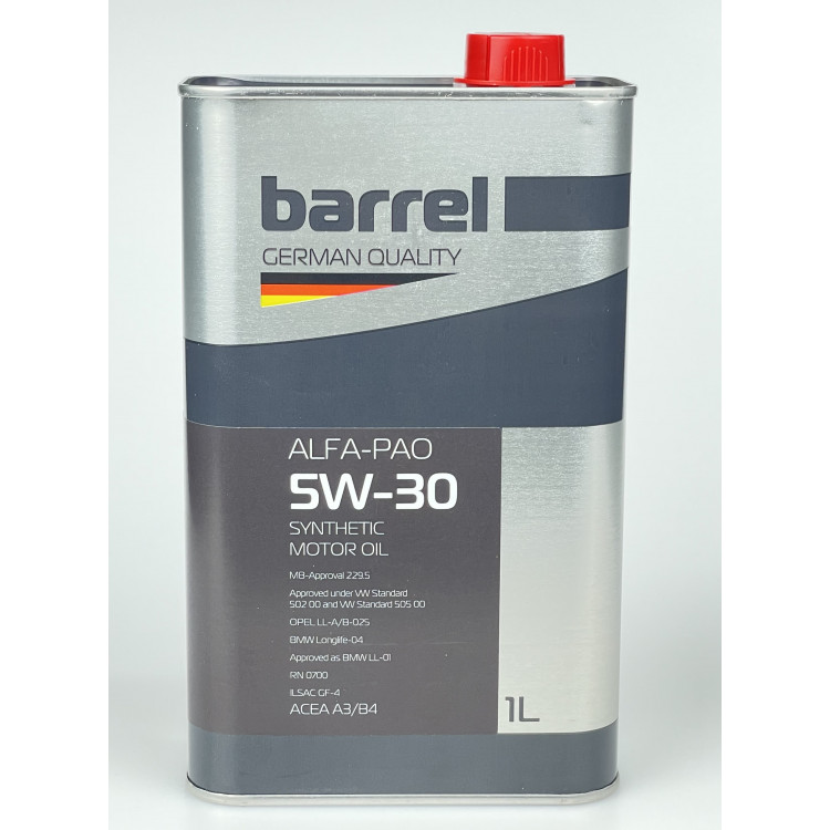 Олива моторна Barrel Alfa-Pao 5W-30 1л.