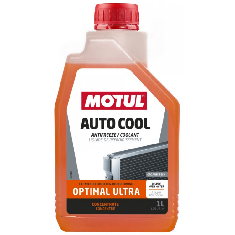 Охолоджуюча рідина концентрат Motul  Auto Cool Optimal Ultra (помаранчевий) 1л  112629