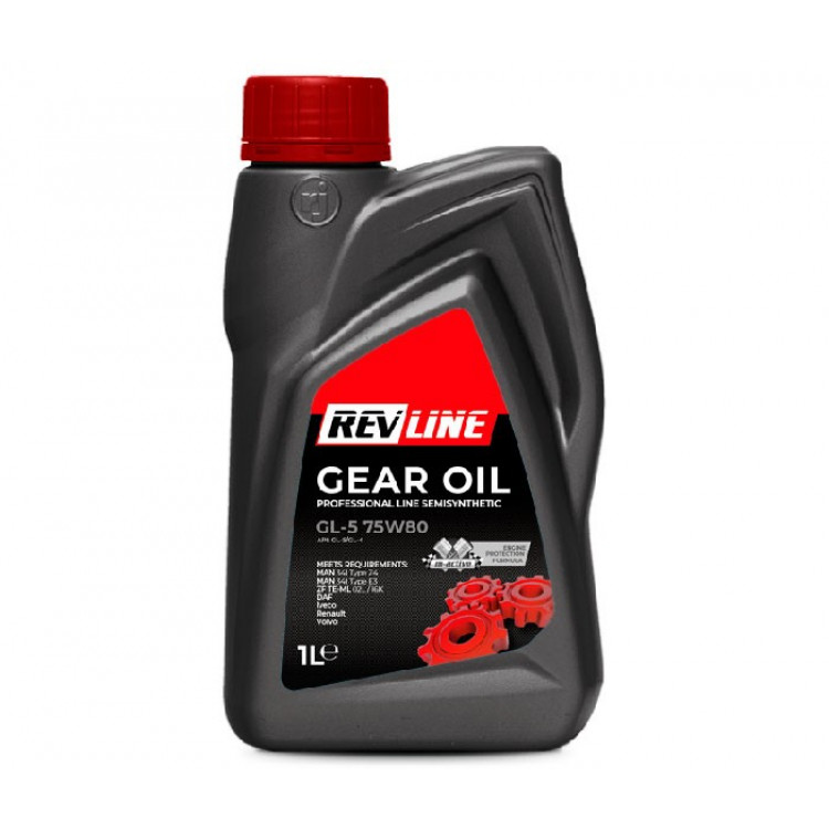 Олива трансмісійна Jasol Revline Gear Oil 75W-80 GL-5 1л