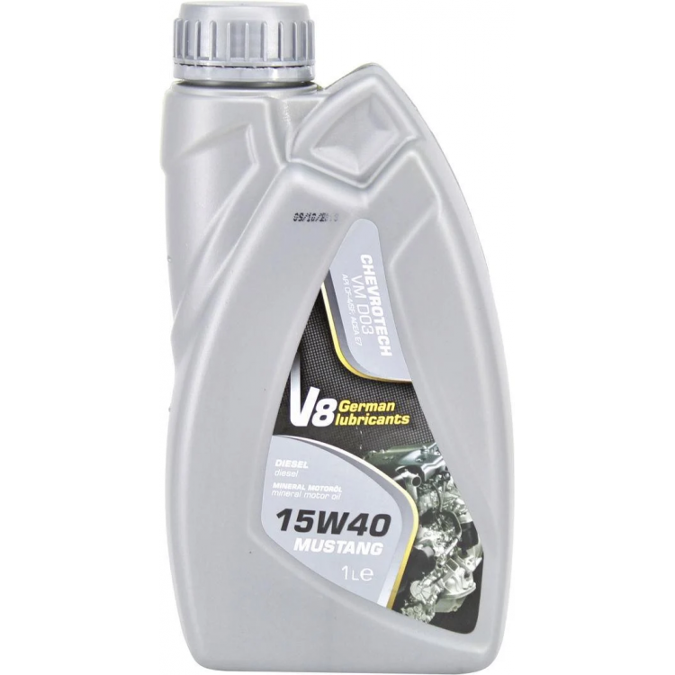 Олива моторна V8  Mustang  Diesel  15W-40  1л
