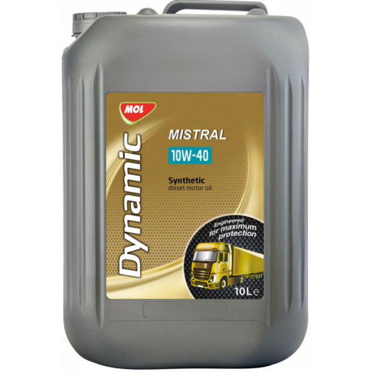 Олива моторна MOL Dynamic Mistral 10W-40 10л