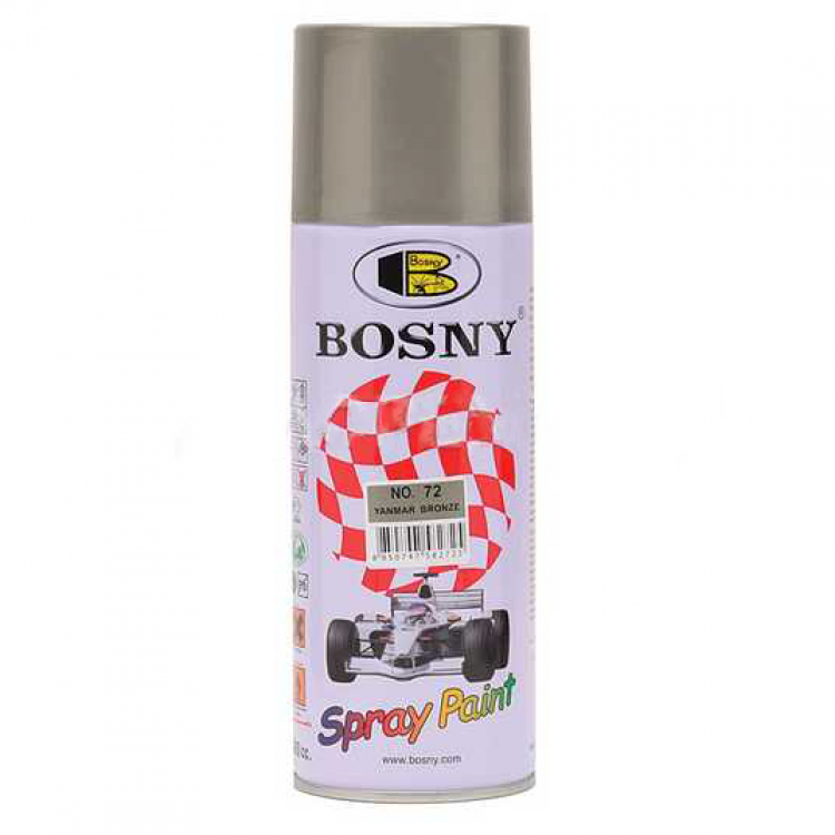 BOSNY Фарба акрилова  72 Yanmar bronze (сірий чугун) металік 400мл