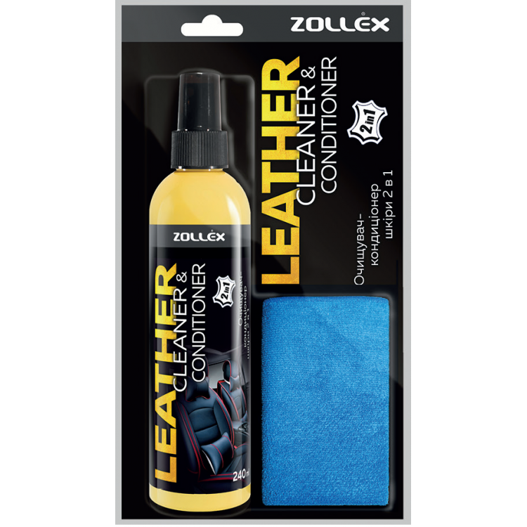 Кондиціонер для шкіри та салону Leather conditioner 500мл (тригер) Zollex 18099