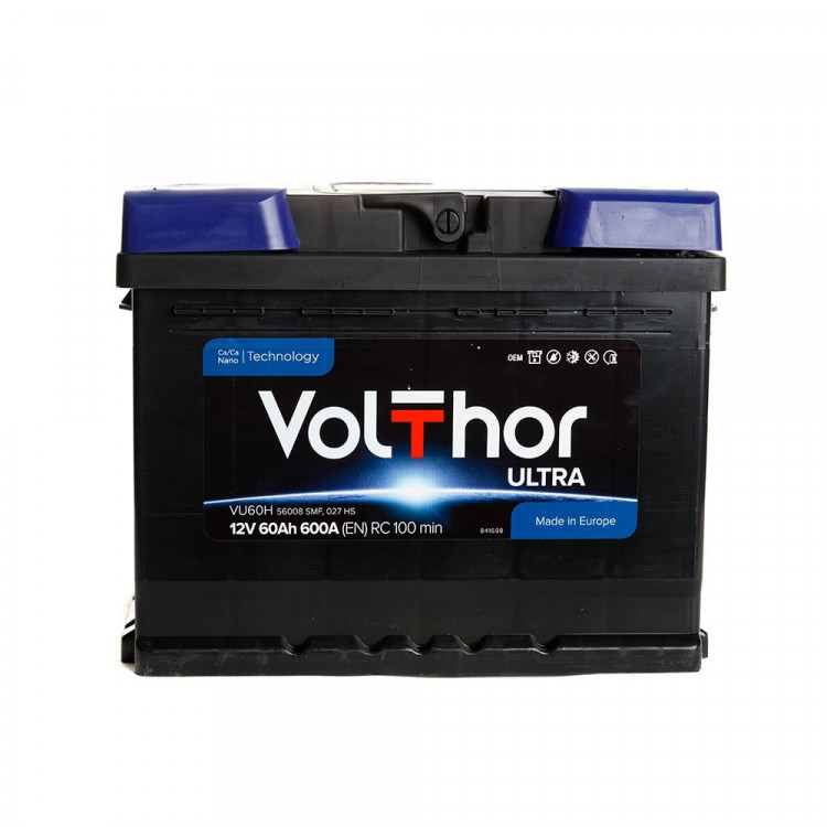 Акумулятор VolThor ULTRA 60Ah/12V (600A) -+