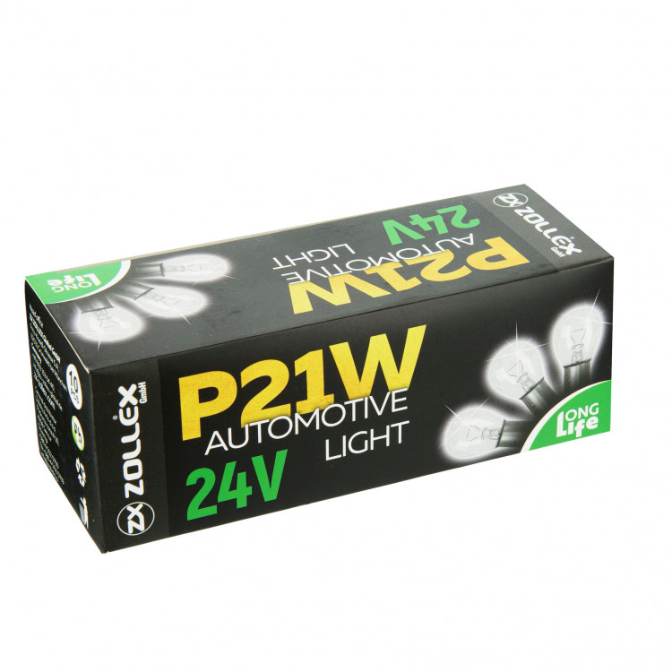 ZOLLEX  Лампа P21W 24V  (10шт)