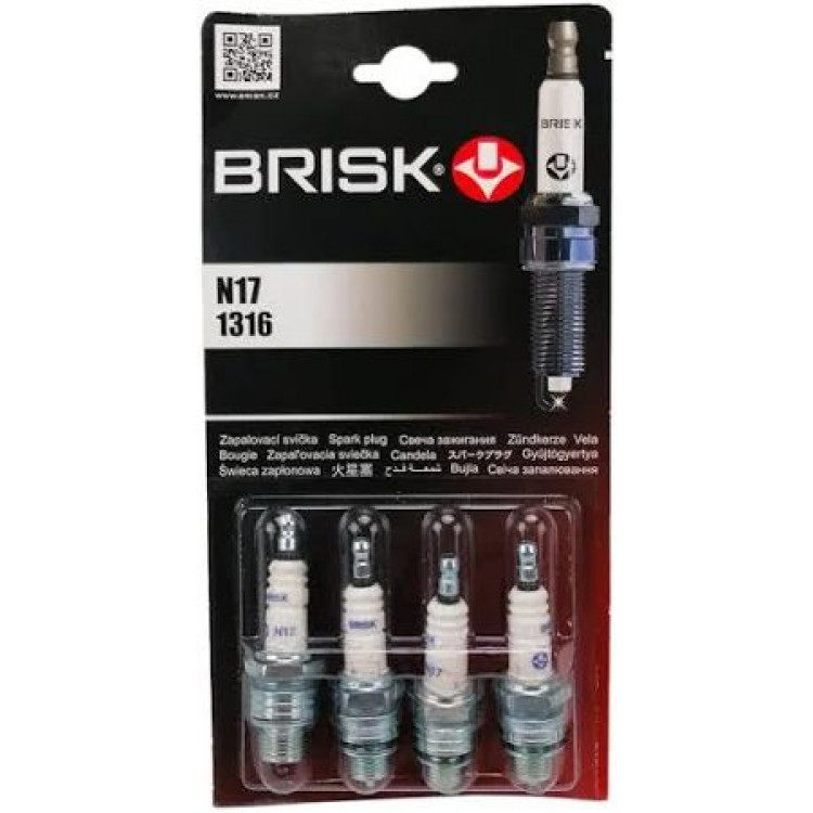 BRISK Свічки Сlassic N17 короткі (1уп-4шт)