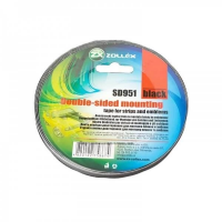Zollex Скотч двосторонній (чорний) 6мм * 5м