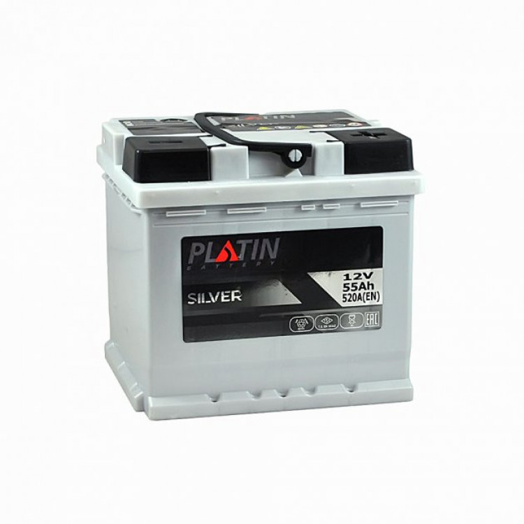 Акумулятор PLATIN SILVER 60Ah/12V/600A  +-