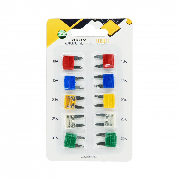 Zollex Запобіжники 10шт (mini) 12004