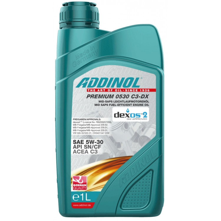Олива моторна Addinol Premium 0530 C3-DX 5W-30 5л.