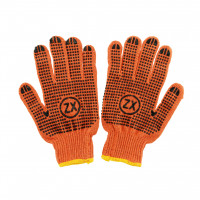 ZOLLEX Рукавиці робочі 2 шт (помаранчеві)