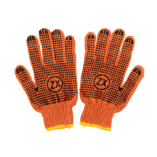 ZOLLEX Рукавиці робочі 2 шт (помаранчеві)