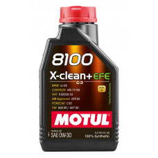 Олива моторна Motul •8100•  X-clean+  EFE 0W-30  1л •111657•