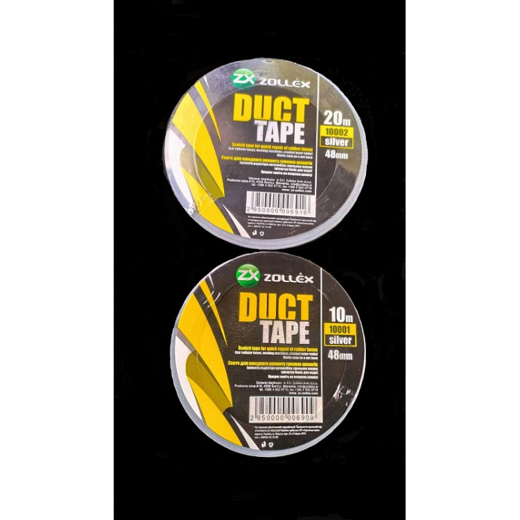 Zollex Скотч для ремонту шлангів (сріблястий) 48мм*10м 10001
