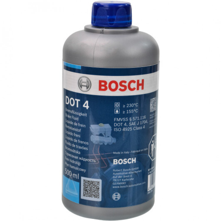 Гальмівна рідина BOSCH  DOT-4 0.5 л