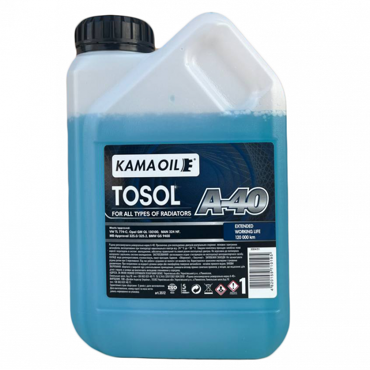 КАМА ОЙЛ Тосол синій -40 1кг
