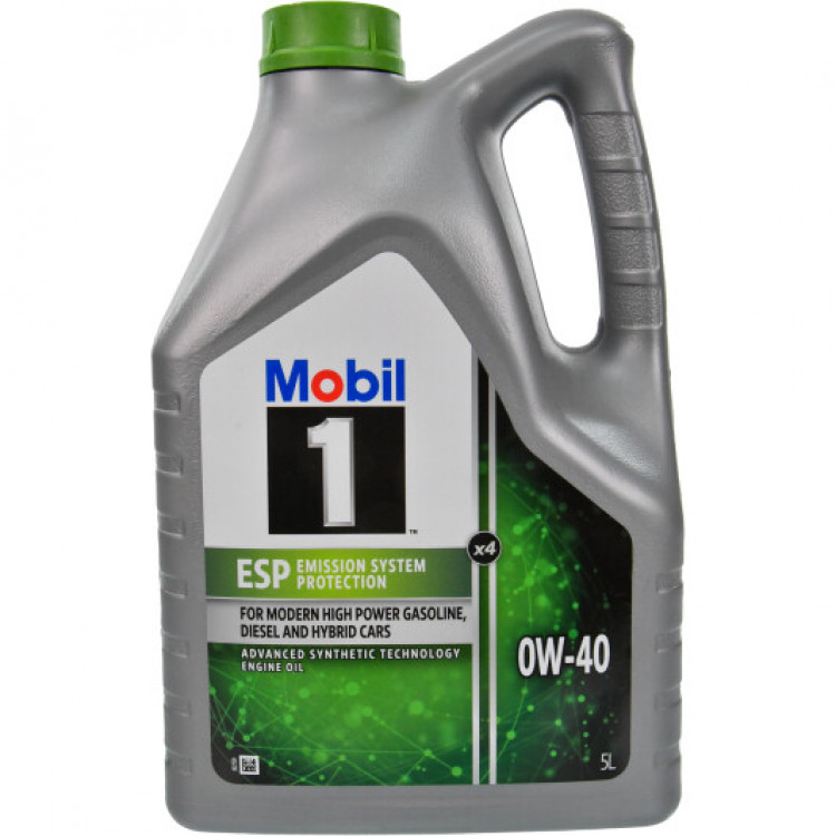 Олива моторна Mobil 1  ESP X4  0W-40  5л