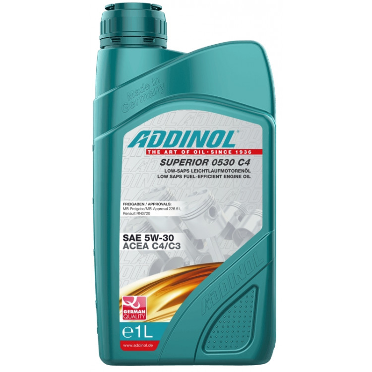 Олива моторна Addinol SUPERIOR 0530 C4 5W-30 5л.