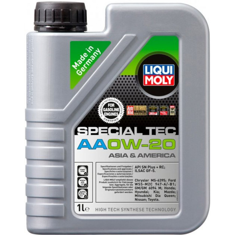 Олива моторна LIQUI MOLY SPECIAL TEC АА 0W-20 4л 8066 / 9705
