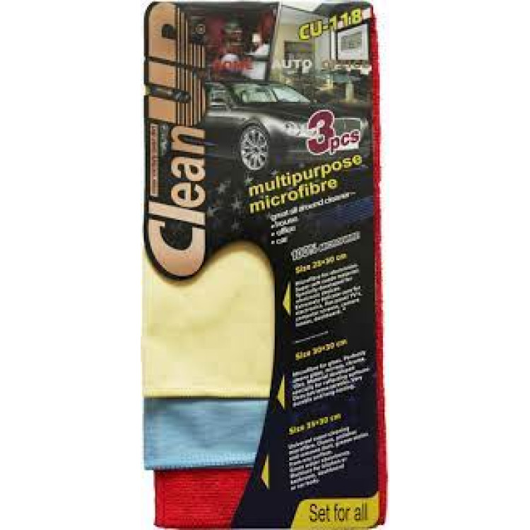 CleanUP-Серветка мікрофібра універсальна 30x35см 3шт