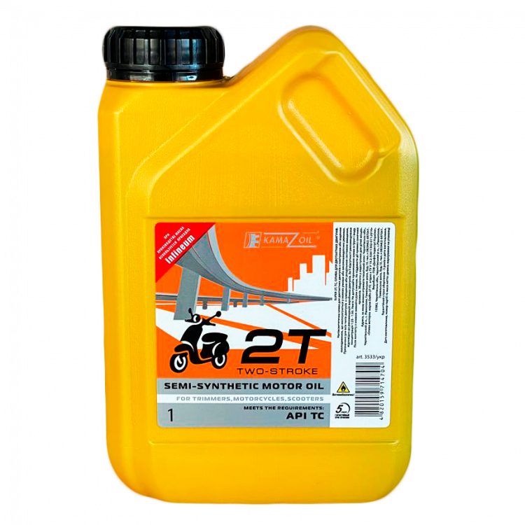 Олива мото  КАМА OIL 2Т  1л (напівсинтетика)