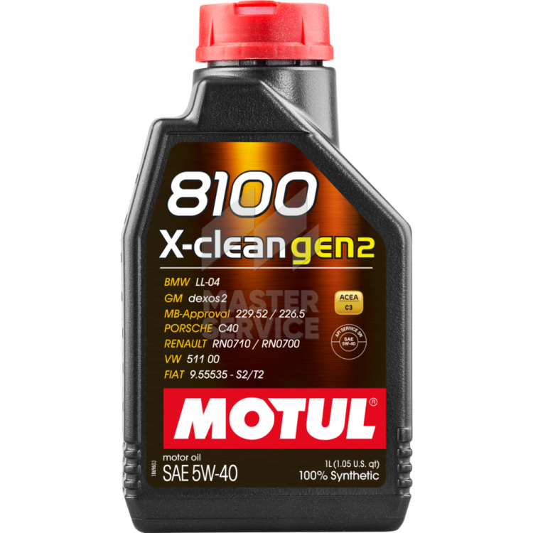 Олива моторна MOTUL  8100  X-clean gen2 5W-40 1л. 109761