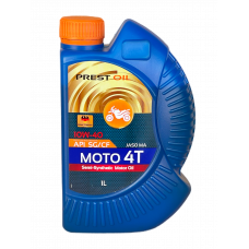 Олива мото  PREST OIL 4Т  10W-40  SG/CF 1л