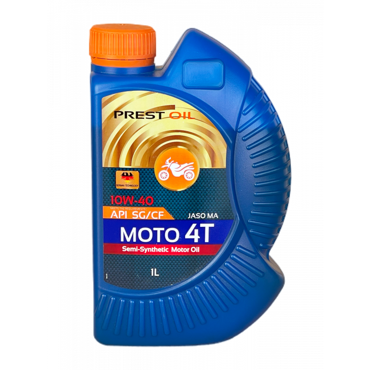 Олива мото  PREST OIL 4Т  10W-40  SG/CF 1л