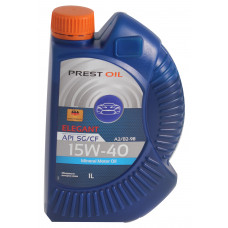 Олива моторна PREST OIL 15W-40  SG/CF 1л