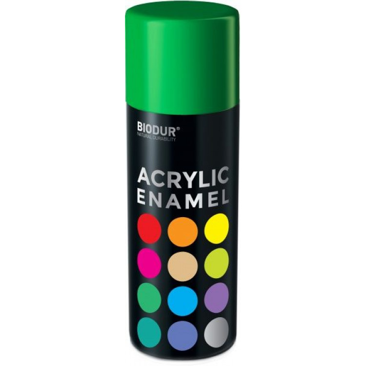 BIODUR Емаль універсальна акрілова RAL 6029 зелений 400 мл