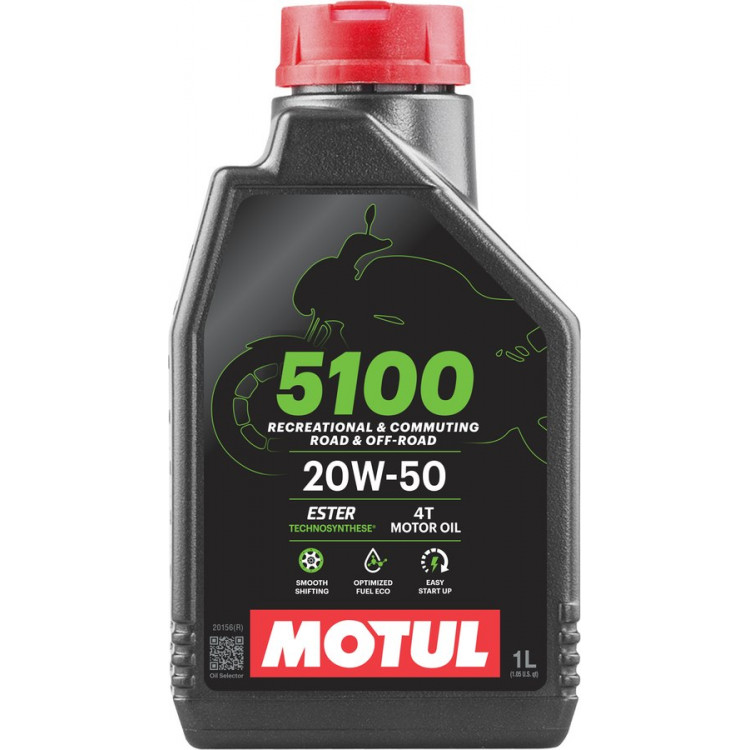 Олива моторна Motul  5100  20W-50   4T  1л 109944