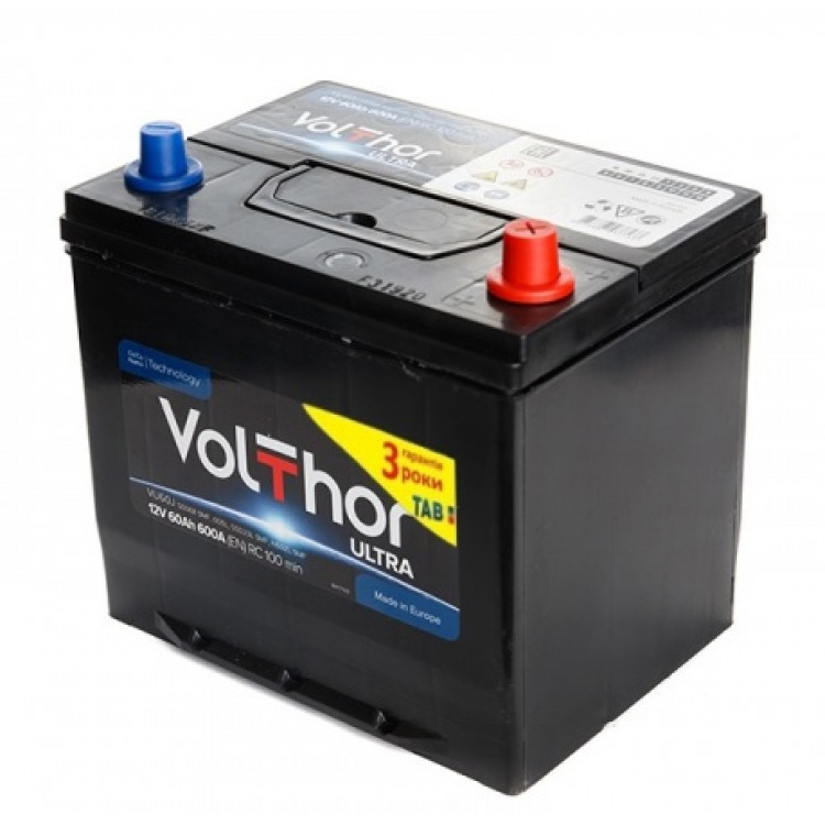 Акумулятор  VolThor Asia  60Ah/12V/600 -+
