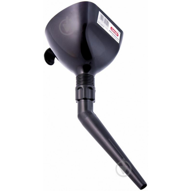 CARLIFE  Лійка пластмасова  бензинова з гнучким носиком  (чорна)