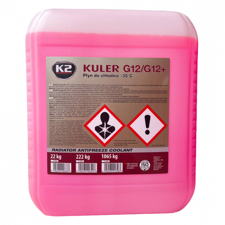 K2 TURBO KULER Антифриз червоний -35 20л W406C