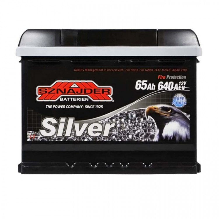 Акумулятор SNAJDER Silver 65Ah/12V/650A +-