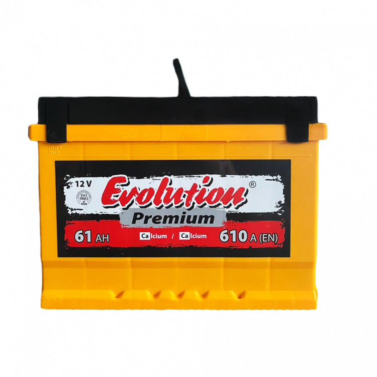 Акумулятор EVOLUTION Premium (Gold)  61Ah/12V/610A -+