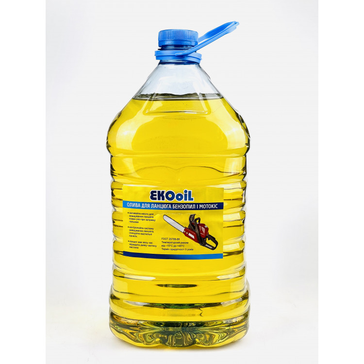 Ланцюгова олива T-OIL ЕКОоіл Олива для ланцюга бензопил та мотокіс 4,5 л