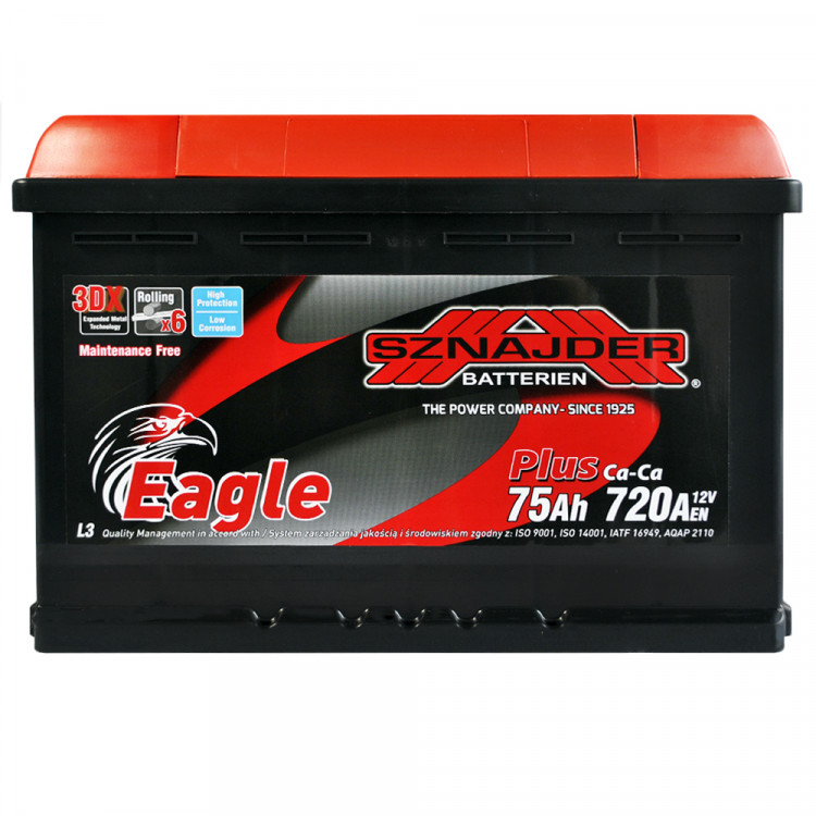 Акумулятор SNAJDER Plus 62Ah/12V/720A (правий +)