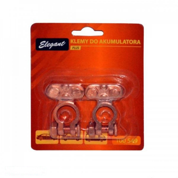 Elegant Клеми акумулятора (цинк, мідне покриття) EL100549