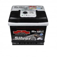 Акумулятор SNAJDER Silver 55Ah/12V/520A (правий +)
