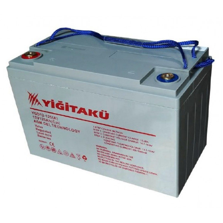 Акумулятор промисловий YIGIT AKU 125Ah 12V Motive Power (Гелевий AGM)