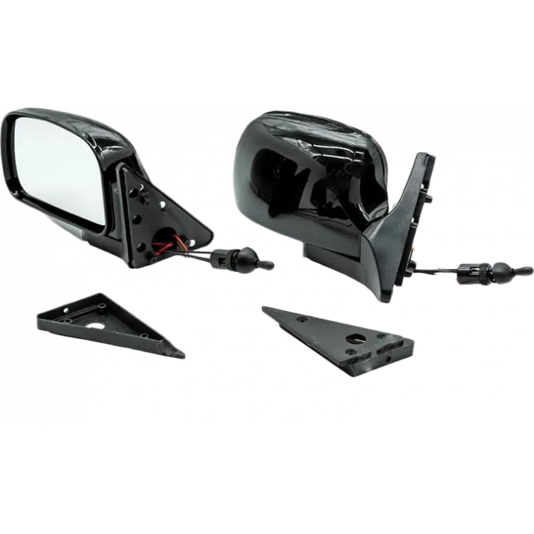 ELEGANT Дзеркало бокове чорне LADA 2107 з повторювачем повороту, к-сть 2 шт.(ручне регул.) EL 130522