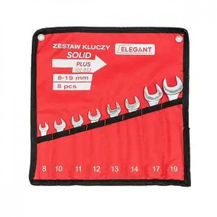 ELEGANT Набір ключів рожково-накидних 8 шт.(8-19мм) /ST-27 EL 102832