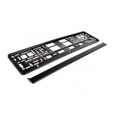 ELEGANT Рамка під номерний знак  металізований  пластик EL 100588