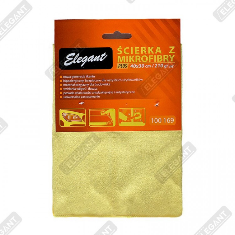 ELEGANT серветка з мікрофібри велюр для очищення скла (40х30) EL 100169