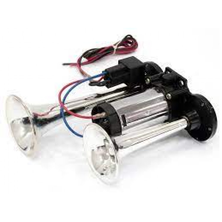 ELEGANT Cигнал повітряний 2-дудки SL-1020 12V 220 мм метал