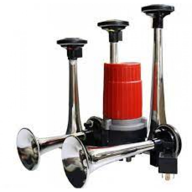 ELEGANT Cигнал повітряний 5-дудок SL-1016С 12V хром музичний